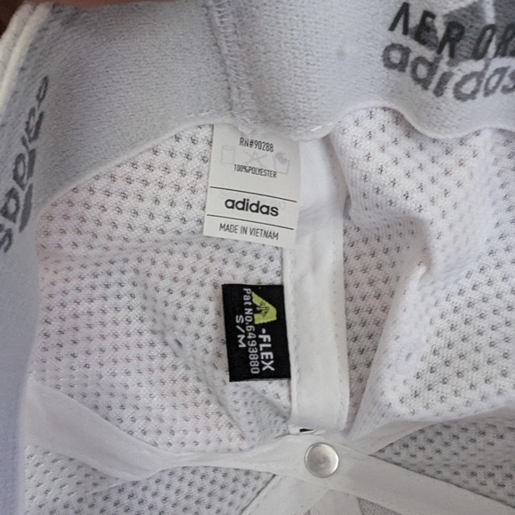 NWT adidas Men's Zags 2.0 Structured Mid Crown A-Flex Stretch Fit Hat White - Picture 8 of 10